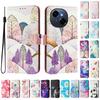Цветной рисунок Кошелек Чехол для Tecno Spark Go 1 20 Pro Plus 30C Camon 30 Pova 6 Neo Pop 9 С подставкой Держателем для карт Ремешком Чехол для телефона