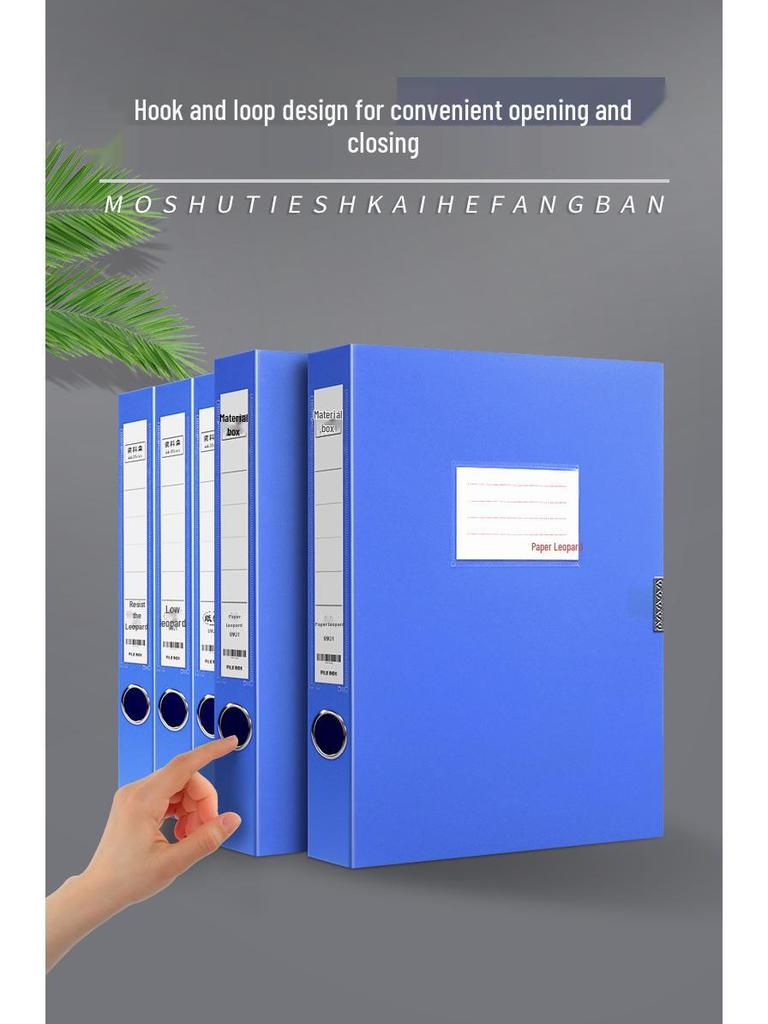 20 Large A4 Document Storage Boxes - Thickened PP Plastic for Files & Folders