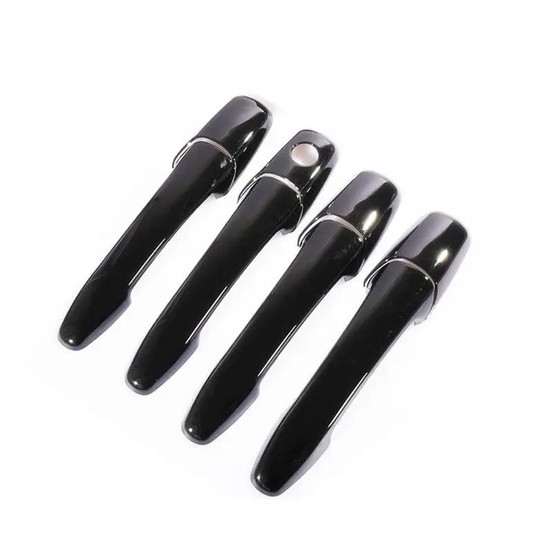 Door Handle For Lincoln MKX 2007-2013 Lincoln MKZ Zephyr 2006-2012 Black Chrome Accessories Sticker Car Styling