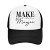 Make Your Own Magic Trucker Hat Unisex Adjustable Polyester Mesh Casual Four Seasons Cap