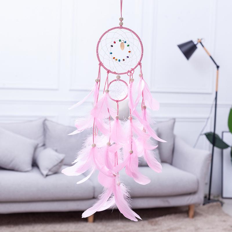 Подвеска-колокольчик в виде ловца снов «Три жизни, три мира» ручной работы — креативный подарок для украшения комнаты