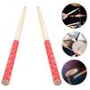 1 Pair Drumstick Cover Frosted Surface Strong Heat Shrinkage Anti-scratch Non-slip X-Texture Pattern