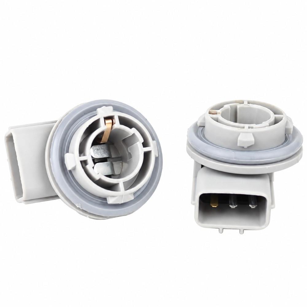 2PCS Copper Terminals Brake Light Socket Holder 15.5mm Interface Bulb Plug Socket Vehicle Lighting