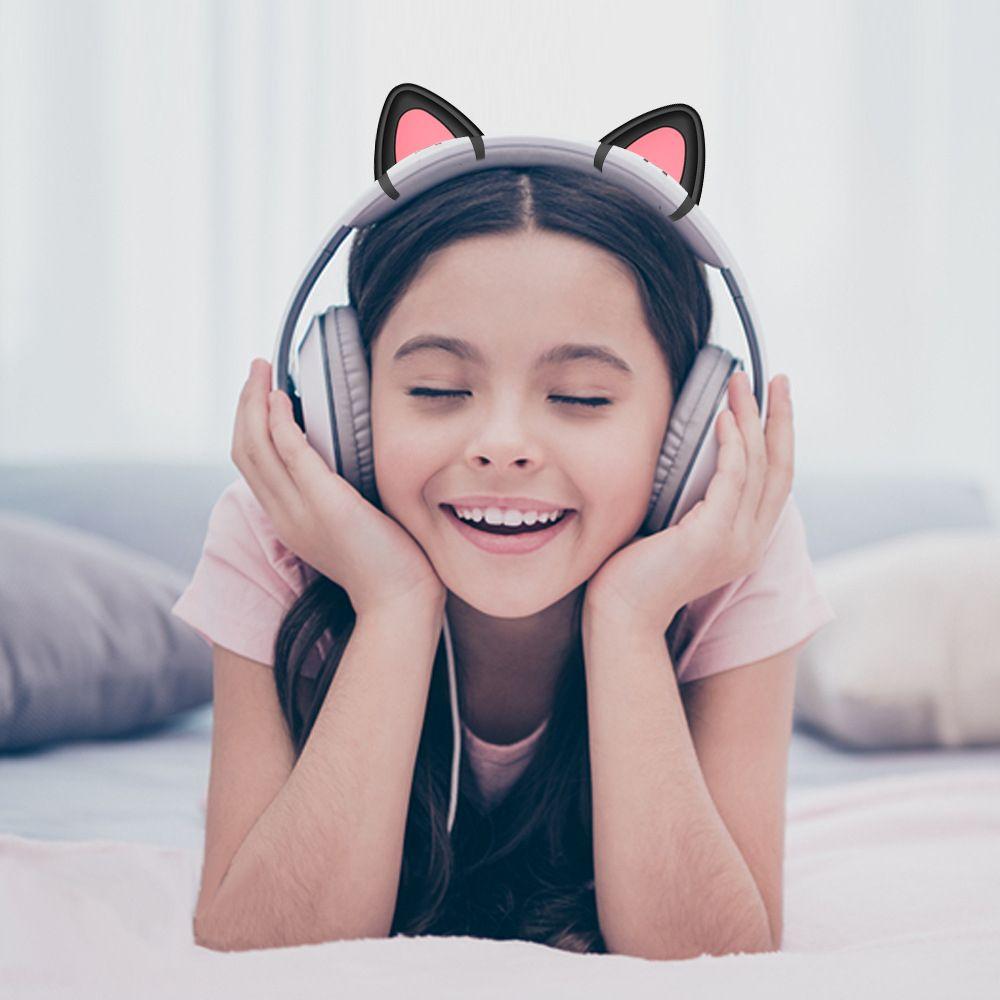 1 Pair Cute Headphones Gaming Decoration Attachment Headset Cat Ears