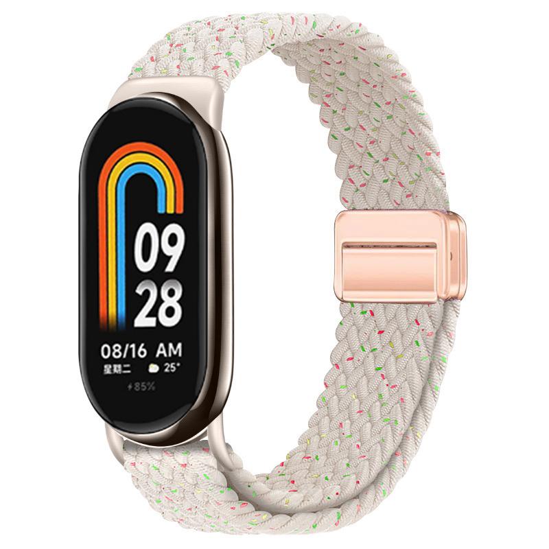 Для Xiaomi Mi Band 10 ремешок Аксессуары дышащий нейлон Магнитный плетеный Браслет ремень pulseira correas для Xiaomi Mi band 9 8
