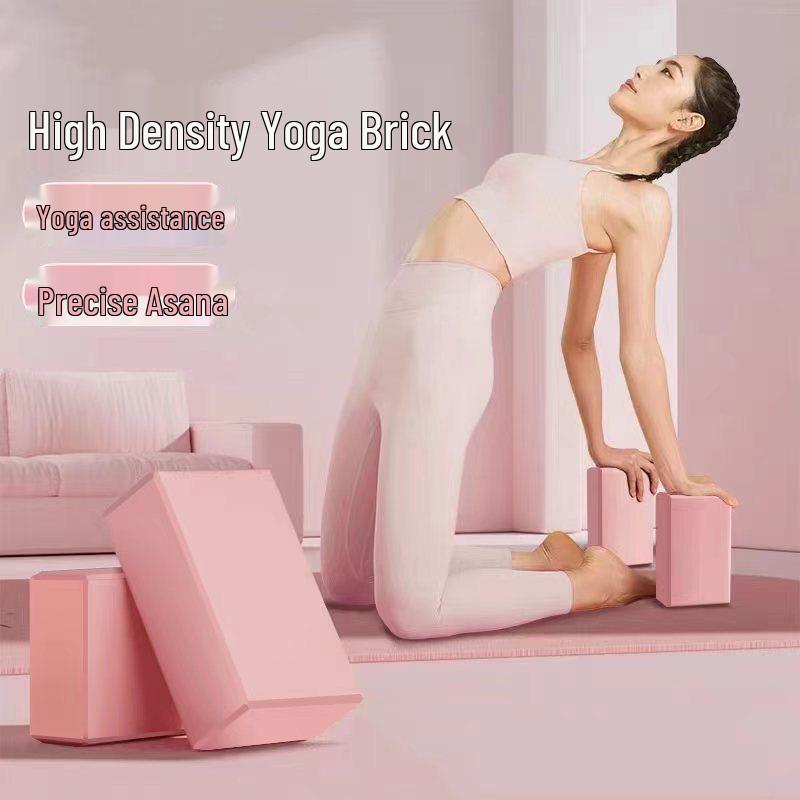 Монохромный блок для йоги из высокоплотного материала EVA, предназначенный для детских танцевальных занятий и упражнений на пресс ногами.