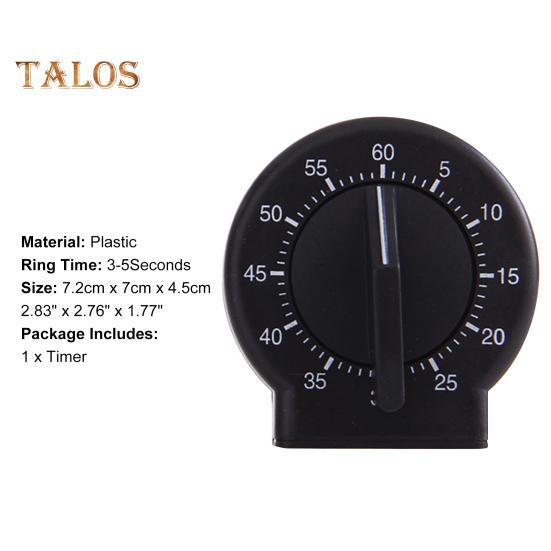 Cooking Timer Simple Operation Professional 2 Colors Chic Smooth Edges 60 Minutes Countdown Clock for Living Room