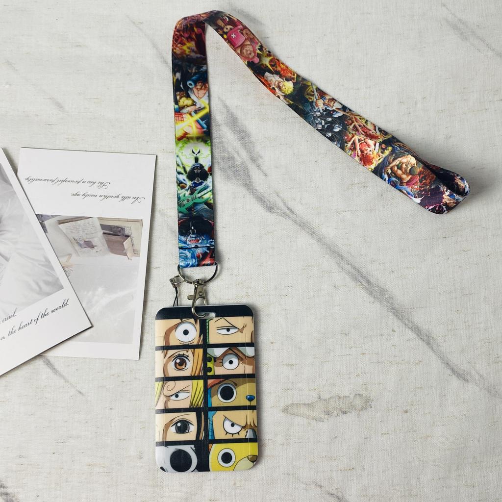 Аниме Мультяшный Держатель для Пропусков Брелоки Шейный Ремешок Для Карты-Пропуска Аниме Держатель для Кредитных Карт Брелоки-Ремешки