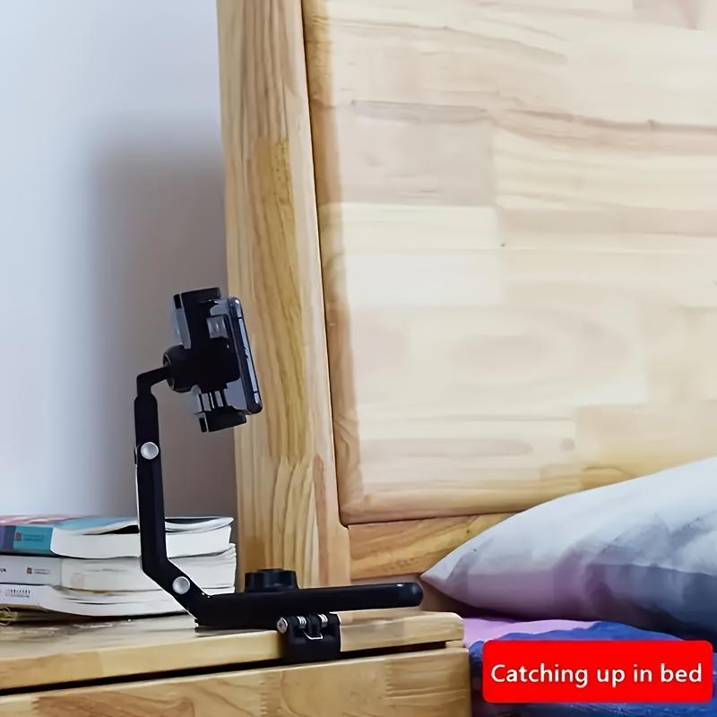 1 шт. Универсальный вращающийся на 1080° держатель для телефона на солнцезащитный козырек автомобиля, прочный материал ABS, регулируемое крепление для спальни, кухни и использования в автомобиле