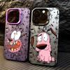 Cute pink Cowardly Dogs Phone Case for Samsung Galaxy A37 A57 A17 A07 A16 A06 A35 A55 A25 A05S A15 A56 A54 A36 A34 A24 A26 4G 5G