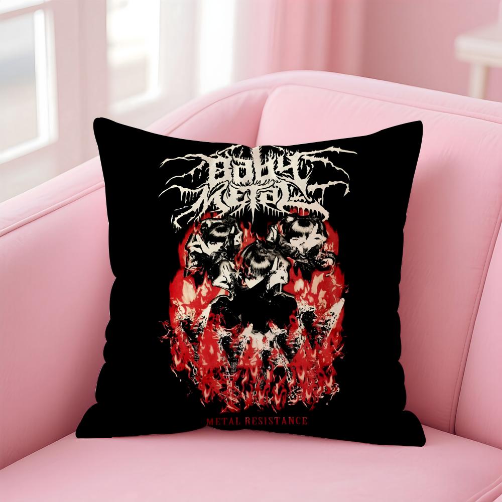 Girlgroup Metal BBBabymetal Cushion Cover Pillow Case Soft Skin Friendly Fabric Comfort Concealed Zipper