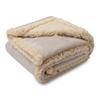 Durable Waterproof Pet Blanket Thick Flannel Plush Sherpa Design Perfect For Dog Beds And Lounging