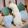 Cartoon Animal Plush Pillow Stuffed Toy Cute Fat Dog Dinosaur Giraffe Doll Sofa Cushion Kids Baby Christmas Birthday Gift
