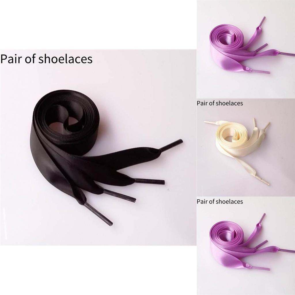 Цветная полиэстеровая лента шнурок для кроссовок атласная конфетного цвета плоская шнуровка