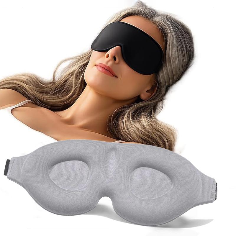 Унисекс 3D-контурная маска для сна, удобная и 100% блокирующая свет, идеально прилегает к области глаз.