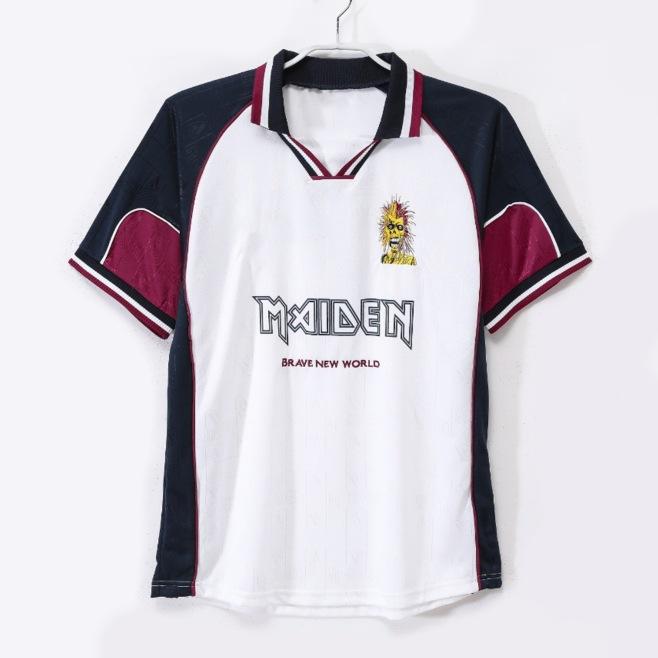 Popular retro Barcelona breathable jersey wholesale short-sleeved t-shirt men and women of the same football jersey can be approved on behalf of