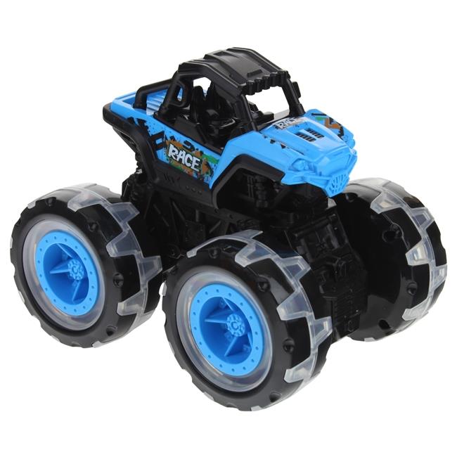 Monster Truck Off-Road Car Jeep Auto Off Road Sound Light Blue