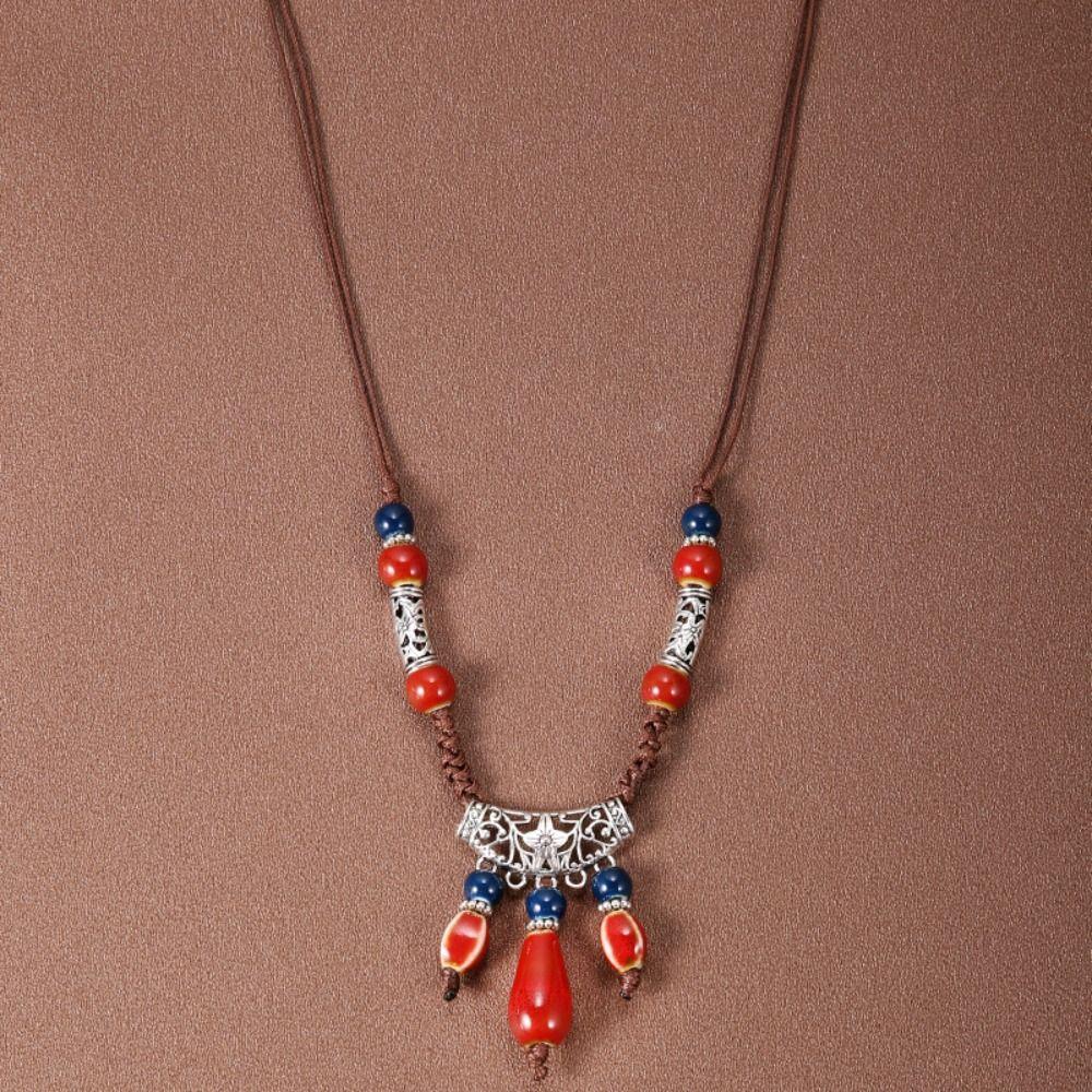 Ethnic Style Bohemia Hair Chain Tassel Women Head Chain Ethnic Style Forehead Chain Exotic Headbands Necklace