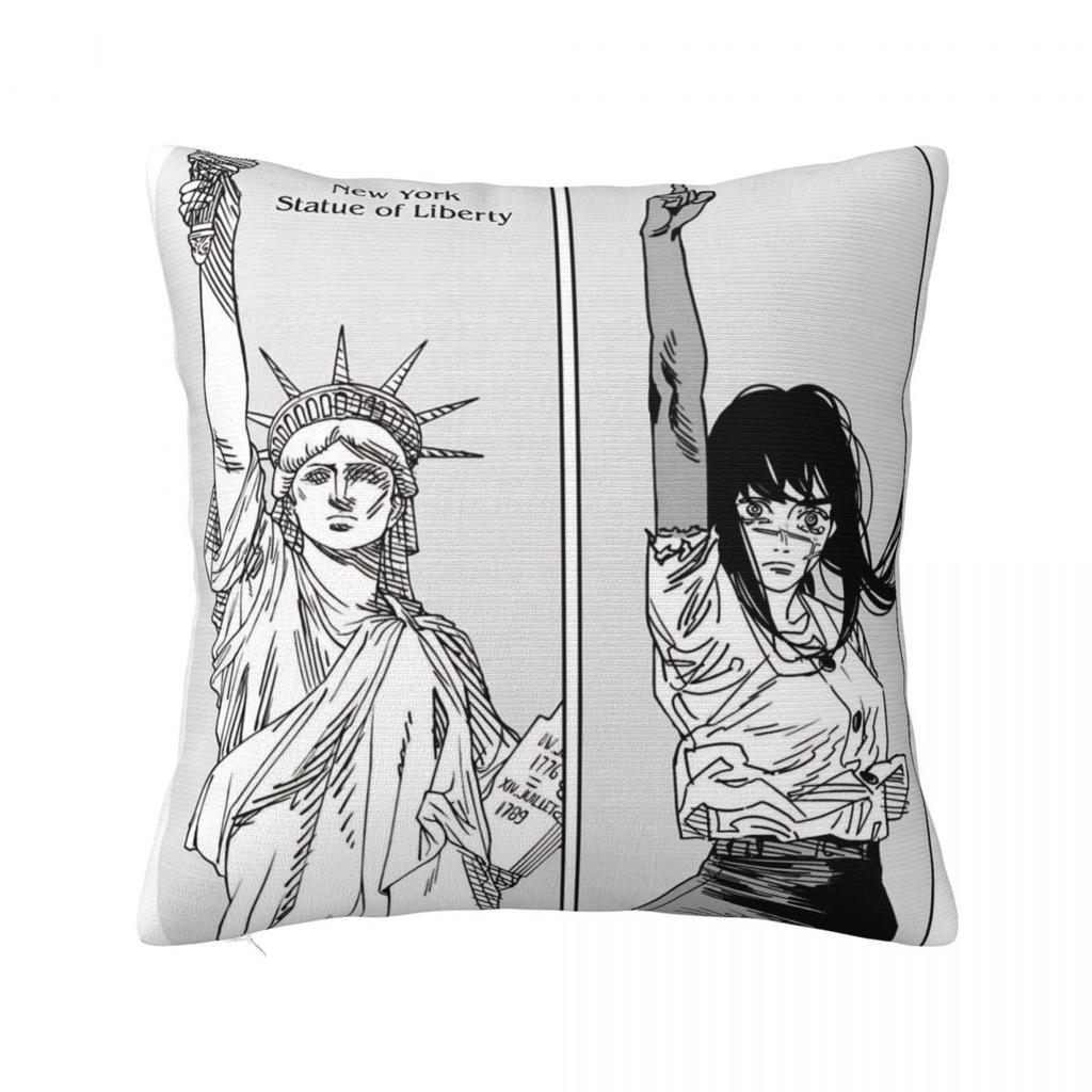 Yoru Chainsaw Man War Devil Pillow Covers Car Asa Mitaka Cushion Cover Cool Home Decoration Pillow Cover 40*40