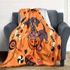 1pc Halloween Treats Lightweight Flannel Blanket, Comfortable and Warm Blanket, for Office and Camping Sofa Bed, Livingroom168