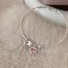 Банты Бант Открытый Тонкий Браслет Корейский Стиль Любовь Бант Браслет Подвески в форме сердца Браслеты Женщины