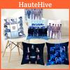 Bts 18in Kpop Bangtan Boys Cushion Cover Decorative Soft Pillow Case Peach Skin