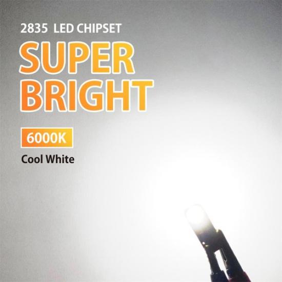 10Pcs T10 AUXITO 194 168 LED W5W SMD CANBUS Error White Free Wedge Light Bulb U