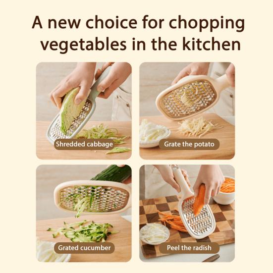 Нержавеющая сталь Картофелерезка с длинной ручкой Ручная Инструменты для крупной терки масла, сыра, огурца, моркови, овощей Кухонные гаджеты