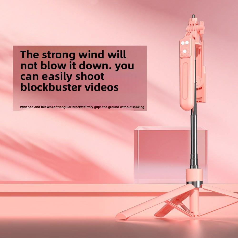 Tripod Bluetooth Selfie Stick With LED Lamp Selfie Stick Stand  Live Broadcast