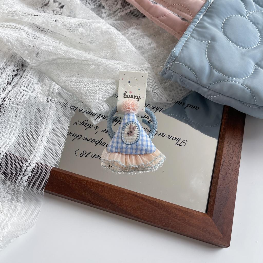 Мультяшные милые заколки для волос с кроликами, тканевые кружевные детские BB-заколки, заколки для волос для маленьких девочек, детские аксессуары для волос, головные уборы, зажимы для волос