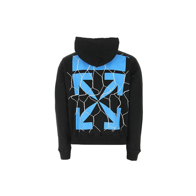 Off-White Fence Arrow Hoodie черные мужские топы OMBB034S20E300021030