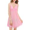 Sexy Lingerie Babydoll Nightgown Sexy Chest with Cute Lace On the Chest Soft and Gentle To Wear [Synlala] V-shaped