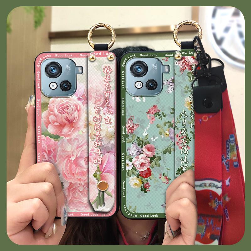 Прочный чехол для телефона для пожилой леди для Blackview Oscal C80 Задняя крышка Водонепроницаемый силиконовый держатель для телефона с кольцом Модный шнурок