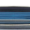 [Calcul] Round Zipper Long Wallet MOMW-CC001 Black X Blue
