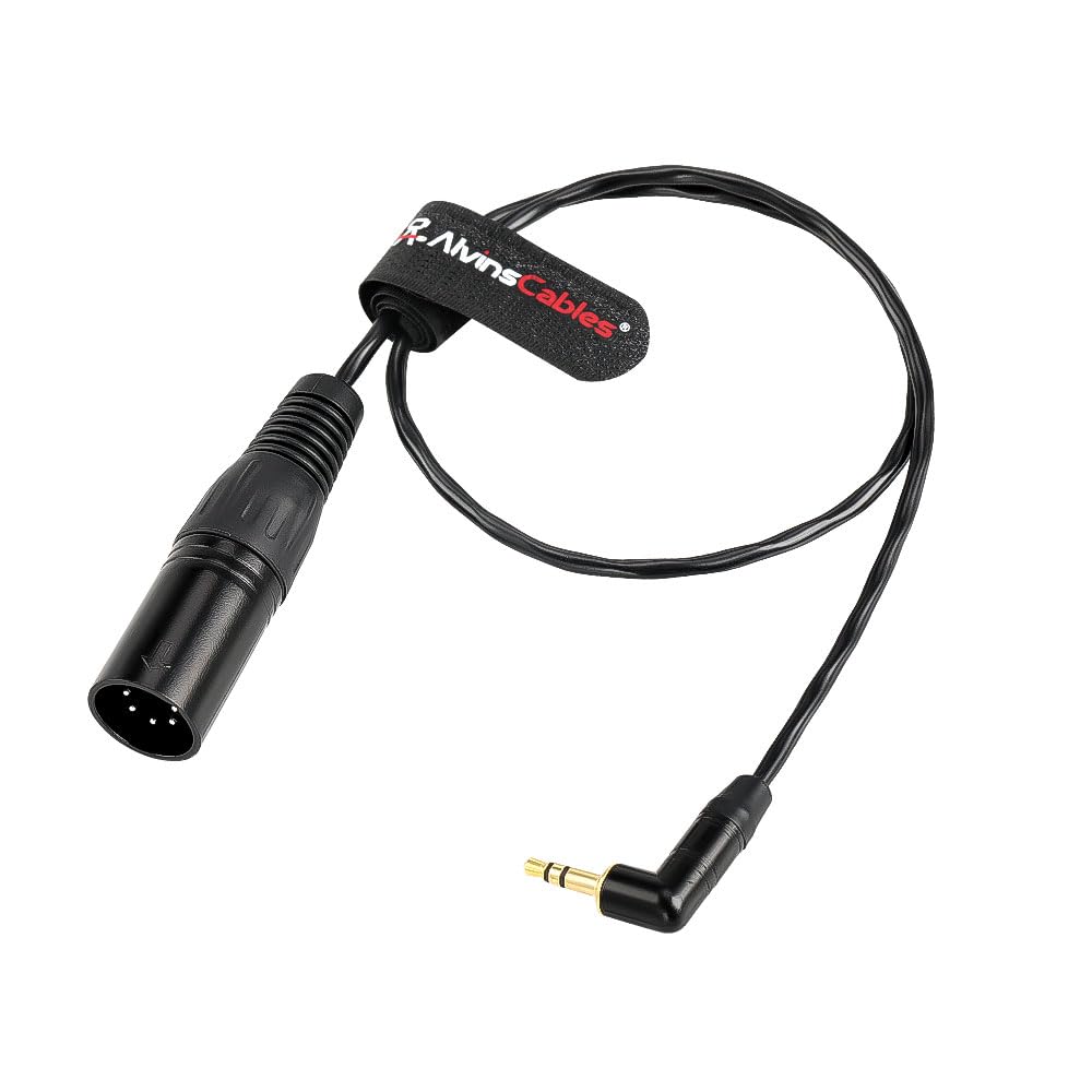 Аудиокабели XLR на TRS, совместимые с ARRI Alexa XT SXT Amira и Sony Venice, 50 см, 5-контактные, Alvin's (мужской) 3,5-мм кабель, камеры,