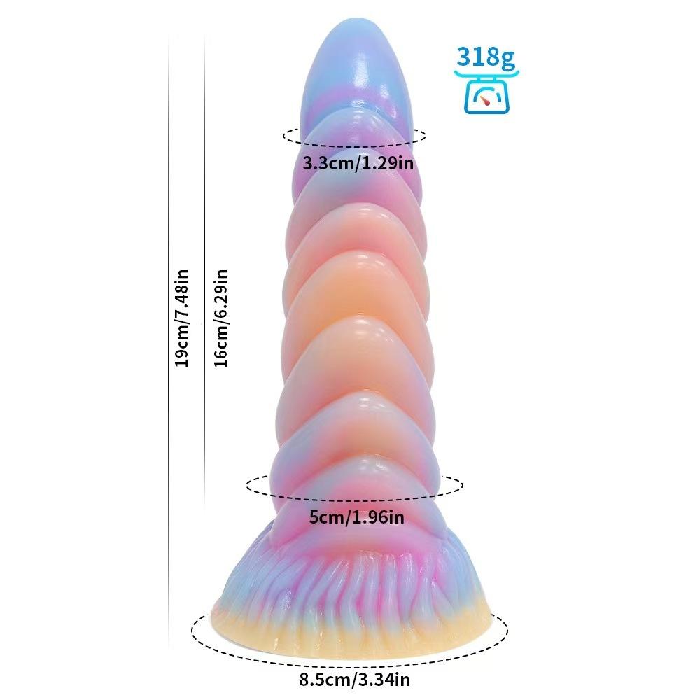 Realistic Night Glowing Anal Plug Luminous Monster Dragon Dildo for Women Men Butt Plug Sexy Dog Shape Sex Toy for Couples