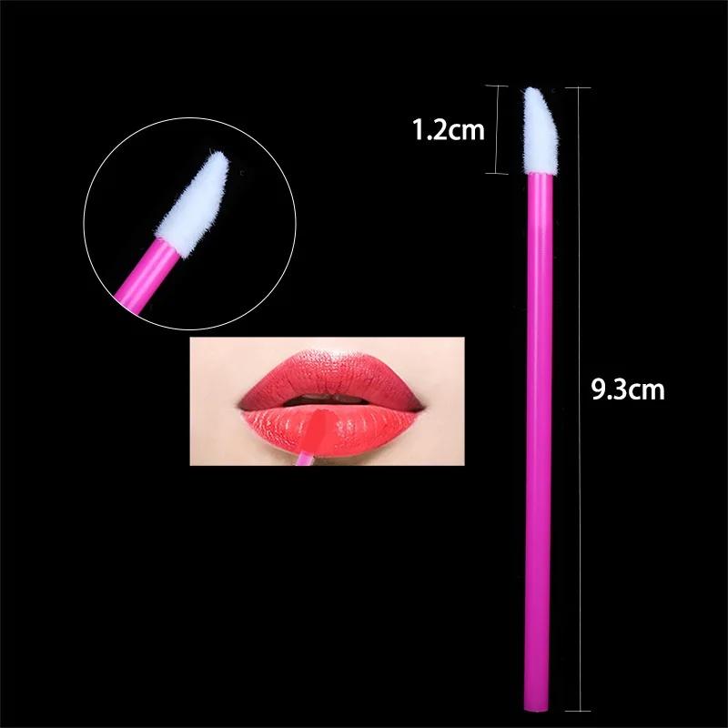 50/100pcs Disposable hollow lip brush Soft Lipstick Mascara Wands Applicators Eyelash Cleaner Cosmetic brushes Make Up Tools