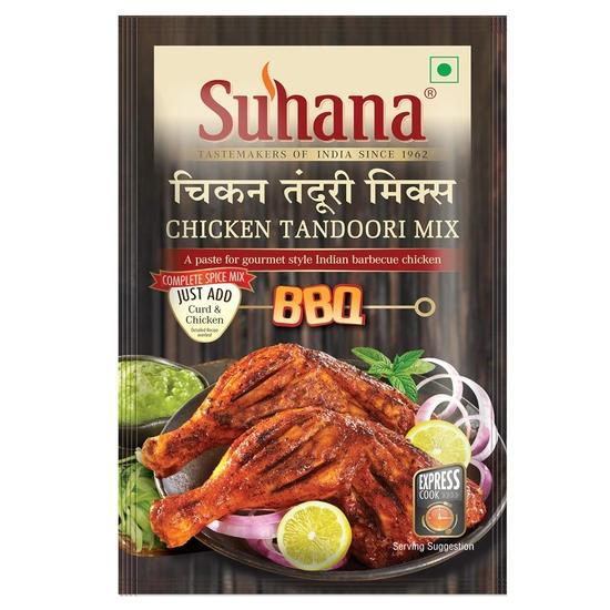 Suhana Non Veg Combo Pack из 6 штук - курица в масле 2 + смесь куриной подливки 2 + смесь курицы тандури 2