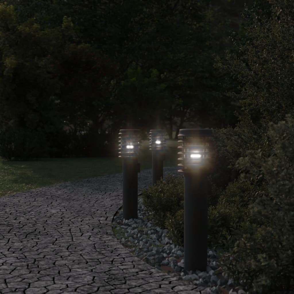 Vidaxl Lampa Ogrodowa Na Słupku, Z Gniazdkiem, Czarna, 60 Cm, Stal