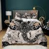 Boho Elephant Duvet Cover Set Bohemian Mandala Elephant Bedding Set Safari Animal Indian Exotic Queen King Polyester Quilt Cover
