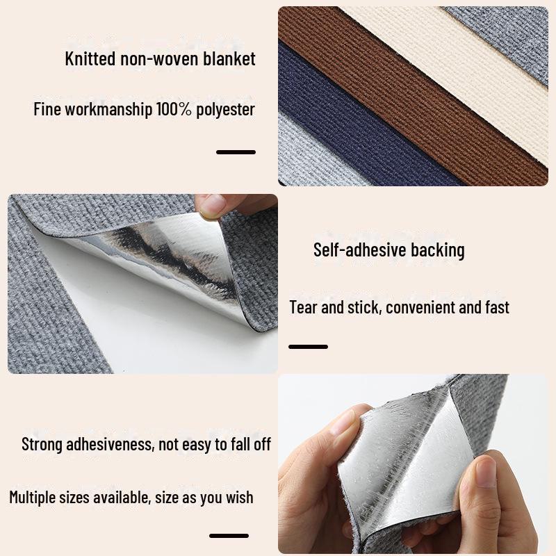 Защитная наклейка для дивана: Самоклеящаяся тканевая когтеточка для кошек, нарезанная по размеру для мебели и стен.