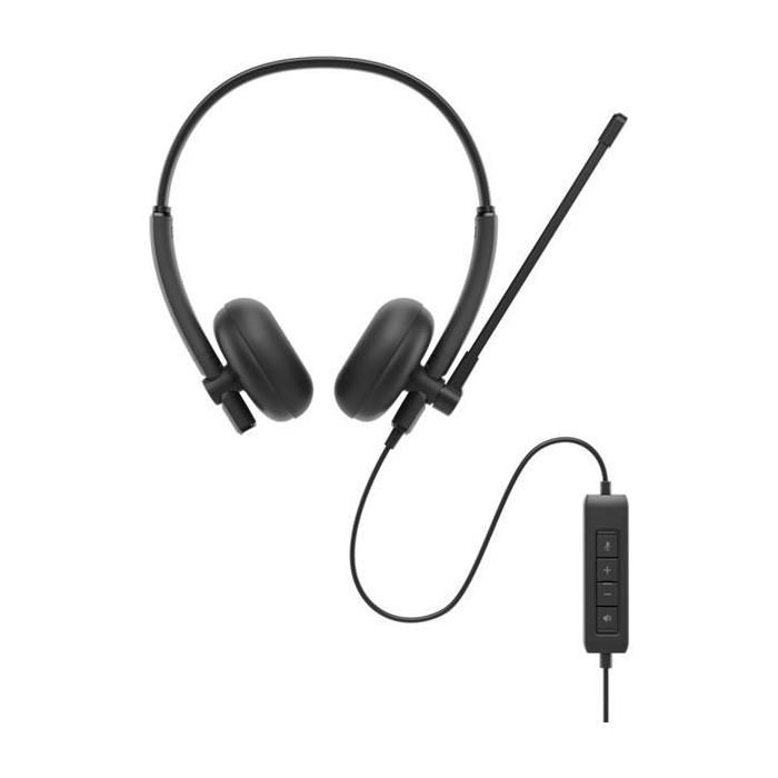 Casque Filaire - DELL - WH125 - Binaural - Noir - 20-20000 Hz