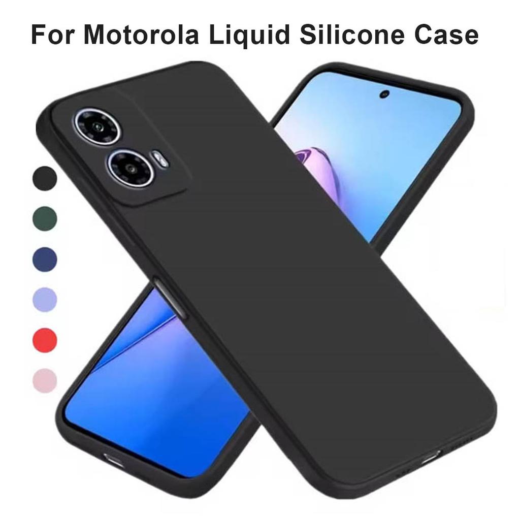Для Motorola Moto G84 G85 G54 G34 G32 G35 5G Полная камера Телефонные сумки Мягкий квадратный Жидкий чехол Портативный Роскошный Силиконовый Чехол