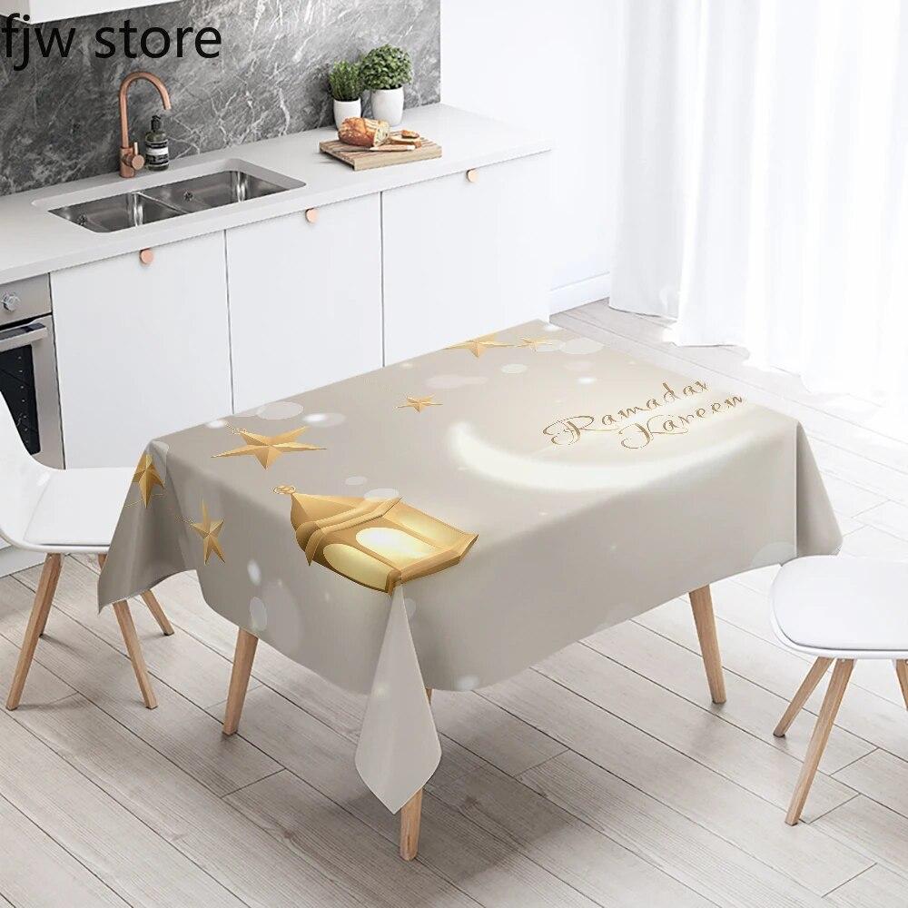 Рамадан украшение дома скатерть исламская мусульманская мечеть Рамадан Карим декоративная скатерть