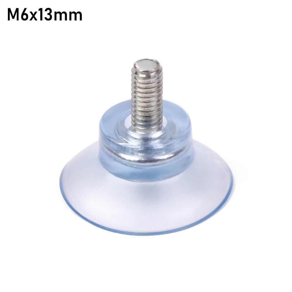 10Pcs Bathroom Transparent Kitchen Holder Rails Nut Suckers Wall Hook Suction Cup Screw Wall Rack