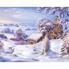 5D Diamond Painting Winter Landscape Diamond Mosaic Embroidery Snow Rhinestone Pictures Wall 30x40cm/12x16inch