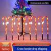 Solar Candy Cane Lights for Christmas Yard Decoration