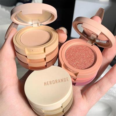 3 цвета теней для век Водостойкие стойкие мини-матовые мерцающие тени для век