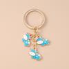 Cute Enamel Milk Cow Keychain Women Girls Cartoon Animal Key Ring Pendants for Handbag DIY Handmade Key Chain Jewelry Gift