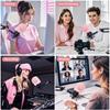 PhantAccy Поп-фильтр ветрозащита для микрофонов Audio-Technica AT-2020 AT-2035 AT-2040 AT-2050 ATR2500 ATR2500X AT-4040 Розовый мех Подавление шума
